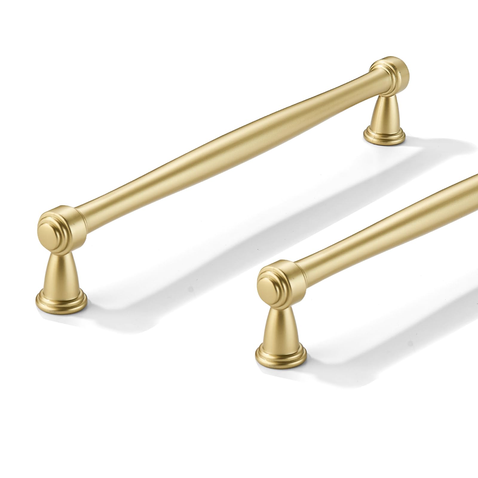 CABDM 10 Pack 6inch(152mm) Center to Center Antique Gold Cabinet Pulls Handles for Cabinets Cupboard Solid Heavy Duty Drawer Handles Dressers Kitchens bedrooms — image 1