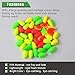 MAFIMOEA 80/60/45 PCS Bullet Fishing Foam Floats Snell Float Surf Pompano Rigs Float for Spinner Rig Making Fly Fishing Strike Indicators for Trout Catfish Walleye