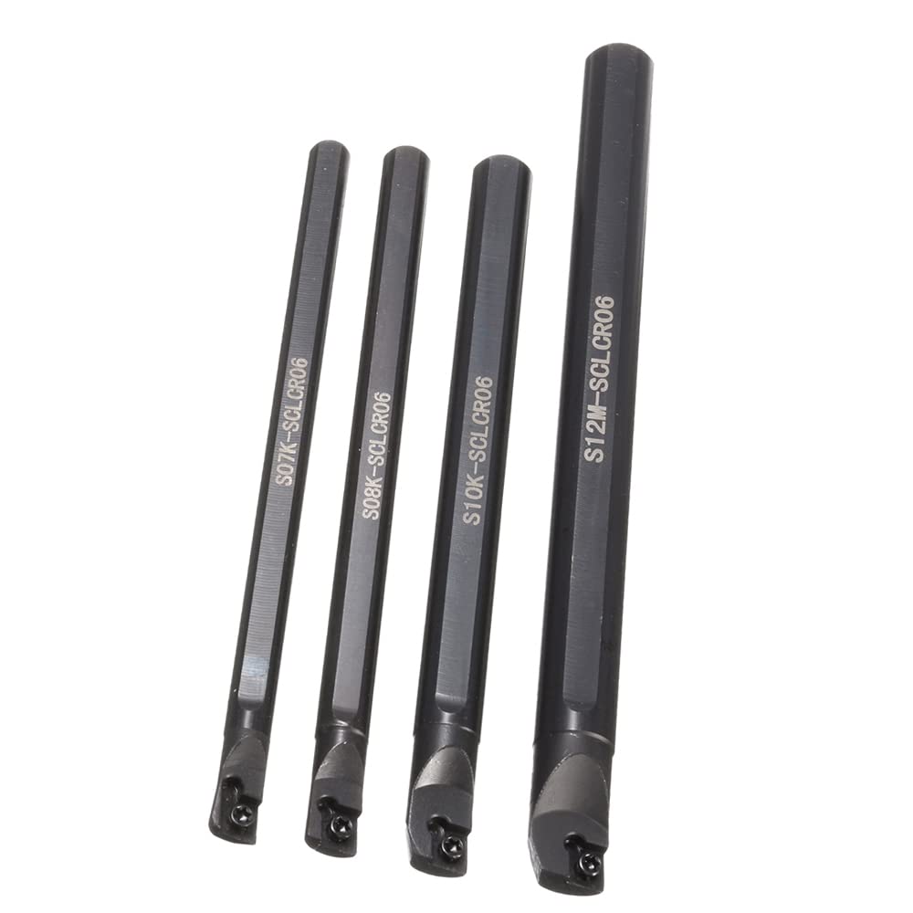 BARRE D'ALÉSAGE PORTE-OUTIL Tour 8 X 125 Mm S08K-SDUCR07 Lame Carbure DCMT070 EUR 16,02 - FR