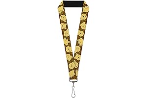 Winnie the Pooh Expressions / Honeycomb Black Lanyard