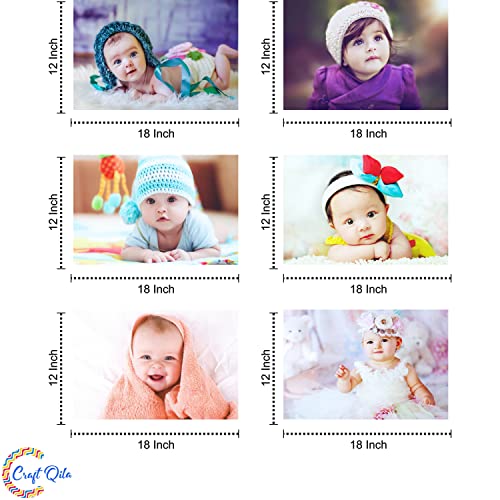 Image of Craft Qila Plastic Self Adhesive Exclusive Cute Baby Posters Combo | Smiling Baby Poster | Poster For Pregnant Women (Size : 45 Cm X 30 Cm) Pack of 12, Royal Blue