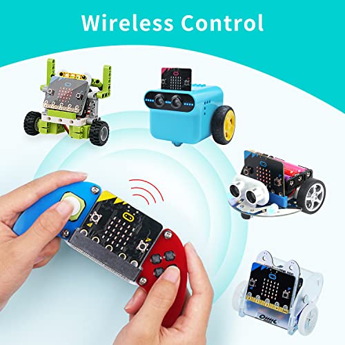 Image of ELECFREAKS microbit Game Joystick Wireless Control Handle by Micro:bit STEAM Education DIY Graphical Programming Controller(Without Micro:bit)