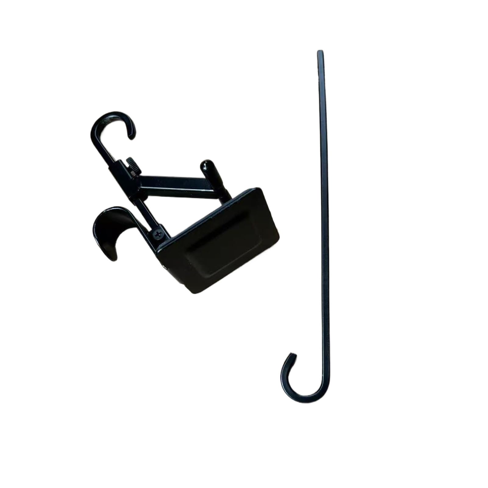 YIXANNX Attractive Christmas Metal Hanging Sock Hanger Blends Into Traditional Or Modern Fireplace Decor Made of Metal with Polished Surfaces Fireplace, Black