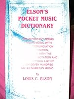 Elson's Pocket Dictionary (Beginning Piano - An Adult Approach) 0934009031 Book Cover