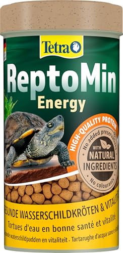 Tetra ReptoMin Energy Turtle Food - Alimento premium bilanciato e ricco di nutrienti con krill e gamberetti, lattina da 250 ml