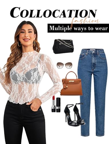 La mejor comparación de Blusa transparente encaje los mejores 10. 6 Imagen adicional