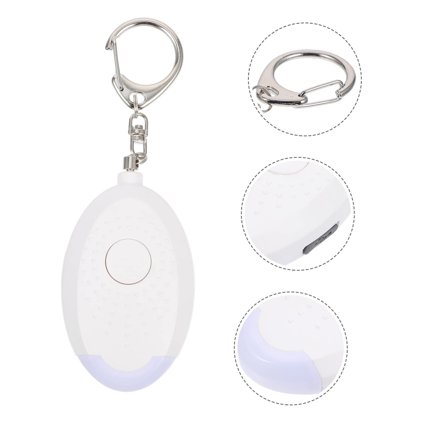 OSALADI 3piezas Alarma Personal De Seguridad para Mujeres con Luz Led Dispositivo De Emergencia Recargable para Protección De Mayores para Correr y Uso Nocturno