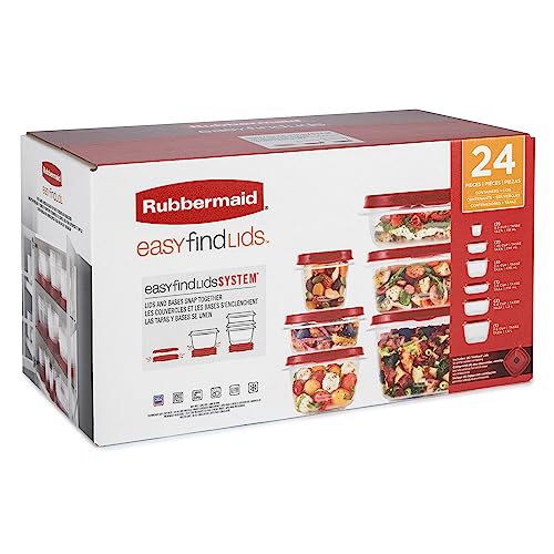 Rubbermaid Assorted Food Storage Container Set - Case of: 1; Each Pack Qty: 24; Total Items Qty: 24 - image 6