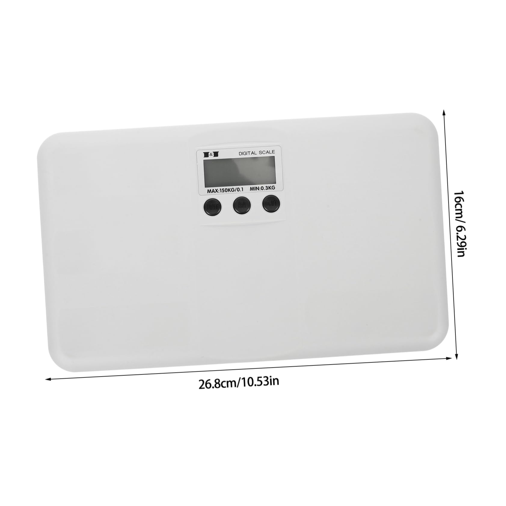 FRCOLOR Bilancia Elettronica Piatta Senza Batterie Bilancia Digitale Per Ragazzo Ragazza Ragazza e Animali Domestici Grande Schermo Lcd Per Lettura Precisa Supporta Fino Per Mamme e Cure c