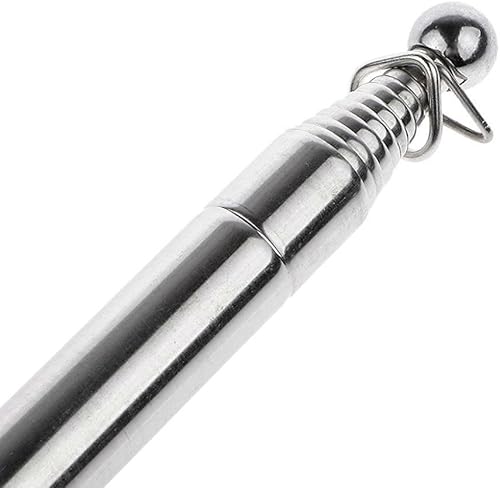 AKOAK Poste plegable portátil de 79 pulgadas, de acero inoxidable, telescópico, bandera, guía turística, maestros, con funda de esponja