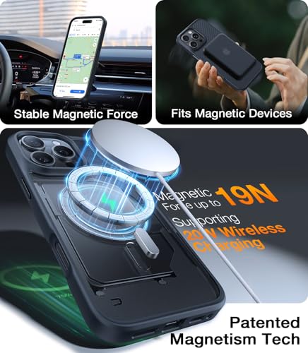 TORRAS Stronger Magnetic & Shockproof for iPhone 16 Pro Case,Military Grade Drop Protection,Flawless Compatible with MagSafe for iPhone 16 Pro Case - Image 5
