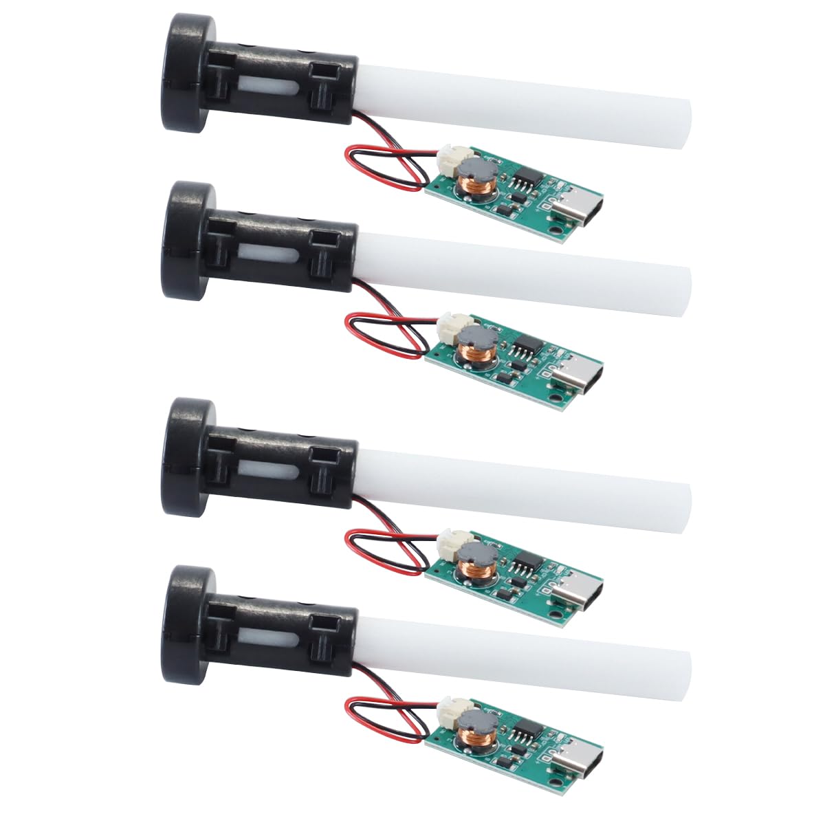 4 pezzi di nebulizzatore a ultrasuoni – Piastra per pellicola atomizzatore USB, accessori per umidificatore e nebulizzatore fai da te