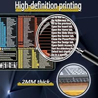 Raryine Excel/Word/Power Point/Windows Mouse pad,Non-Slip&Waterproof Large Gaming Office pc Desk mat,Over 200 Keyboard Shortcuts Mousepad(27.6L x 11.8W inches) — image 5