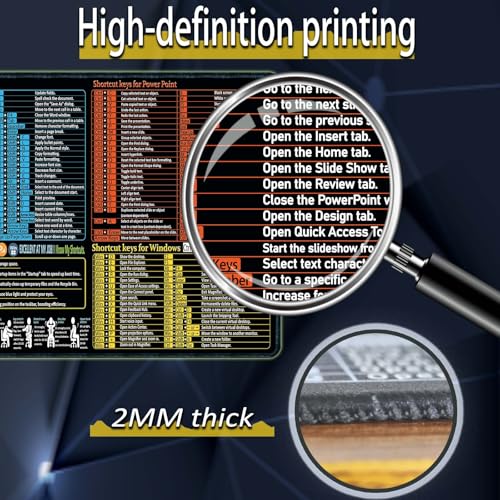 Raryine Excel/Word/Power Point/Windows Mouse pad,Non-Slip&Waterproof