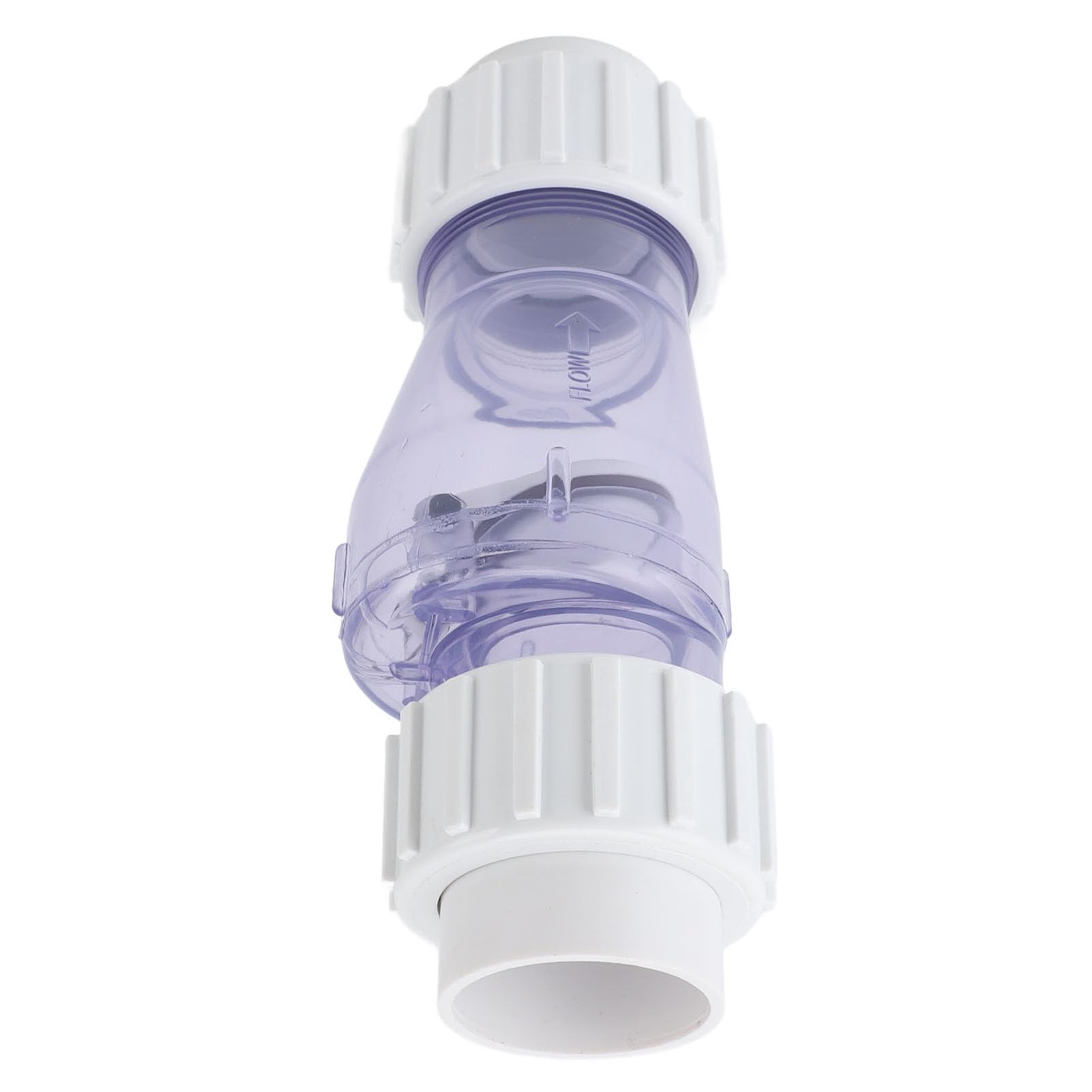 Jiawu Przezroczysty Zawór Zwrotny Basenu o średnicy 1,5 Cala do Pompy Basenowej, Profesjonalny Zawór Wodny z PCV/plastiku, Odporny na Wysokie Temperatury, łatwy w Montażu, Przenośny, Lekki Sprzęt