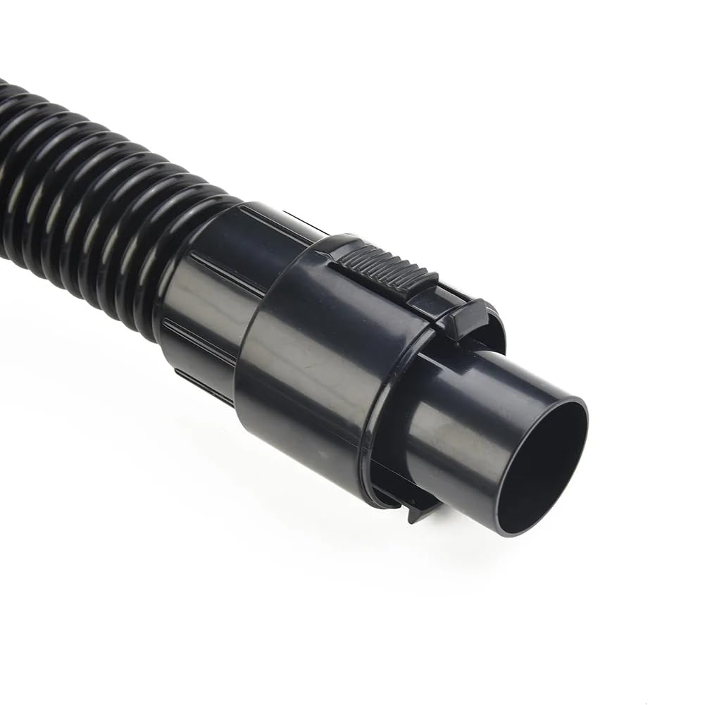 Tubo Flessibile di Alta qualità con Filettatura Interna da 32 Mm, Lunghezza 1,85 Metri, Ugello Nero QW12T-07K, Accessori per Aspirapolvere QW12T-05E