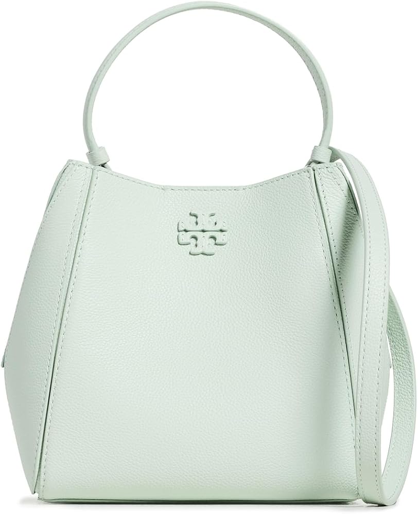 Tory Burch Women's Mcgraw Small Bucket Bag, Light Green, One Size