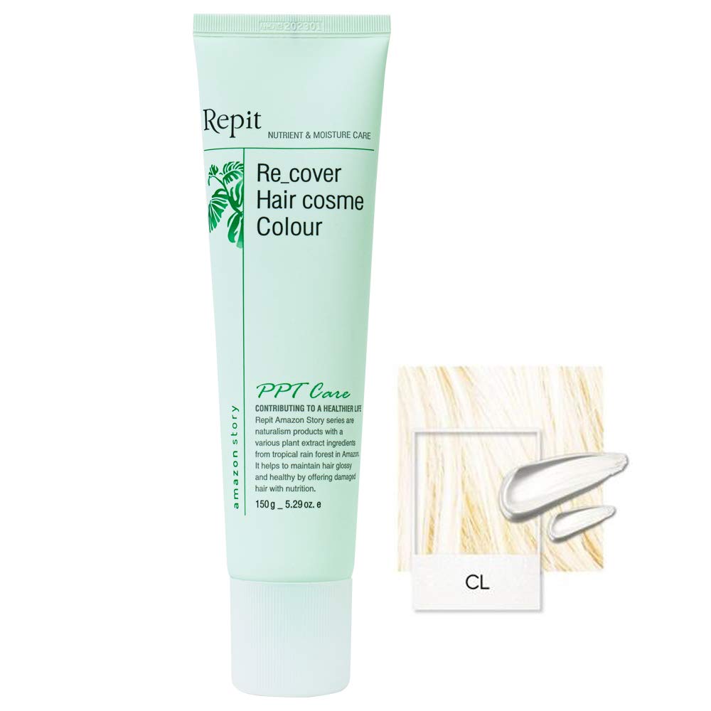Repit Semi-Permanent COSME CLEAR Colour 5.29 oz/150g Acid Hair Dye Cream Color, Professional Fashion Keratin Hair Color No Developer Need DIY Color - CLEAR
