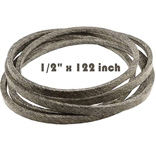 Lawn Mower Tractor Deck Drive Belt for Cub Cadet 754-04153 954-04153 954-04153A Cub Cadet MTD 754-04118 954-04118 Ferris Simplicity Snapper Cub Cadet 010053761757811 1/2" x 122" Made with Kevlar
