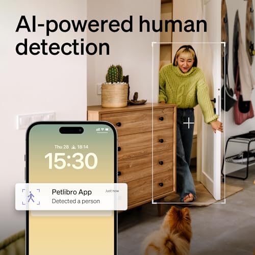 PETLIBRO AI Dog Camera Pet Camera Indoor with Phone App [Multi-Pet Recognition, Daily Activity Analysis & Smart Summaries] Cat Cam 360° View, 1080P Dog Cam Night Vision, 2-Way Audio Home Camera WiFi by PETLIBRO - Image 4