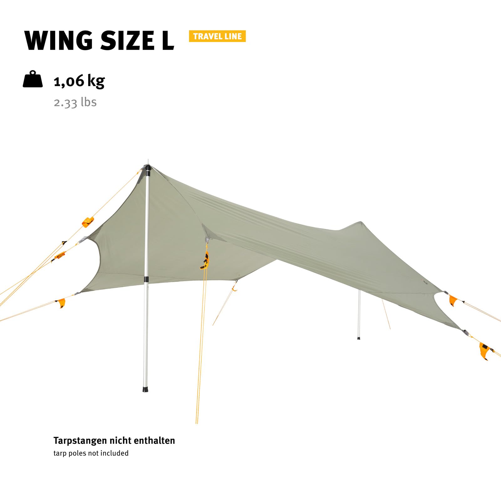 Wechsel Tents Wing L - Toldo para Tienda Refugio de Campaña, Proteccion Impermeable Resistente a la Lluvia, 385 x 410 x 280 cm (Travel Line)