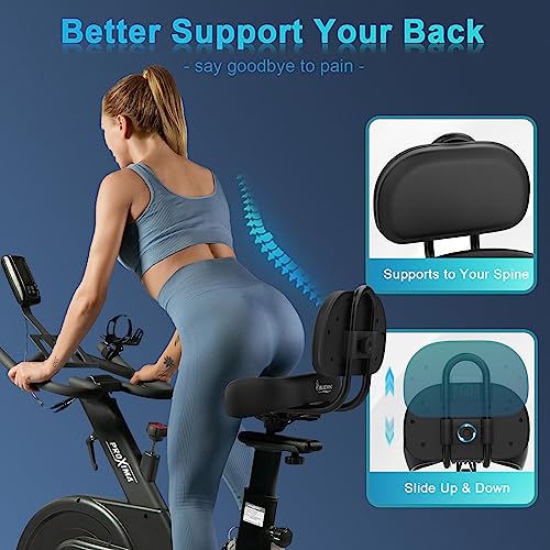 Image of BLUEWIND Oversized Bike Seat with Backrest, Design for Electric Bike, High Memory Foam of Bicycle Seat Replacement for Tricycle for Men & Women (Black with Backrest)