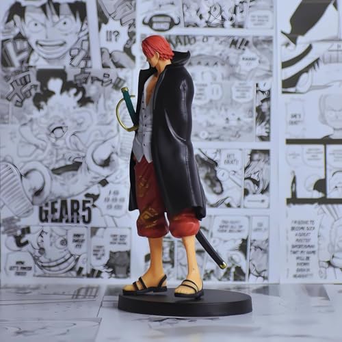 Image of Anime Cartoon Character Action Figure | Limited Edition | Attractive Lightweight Durable Toy Figures for Home Decors Office Desk and Study Table (Shanks)