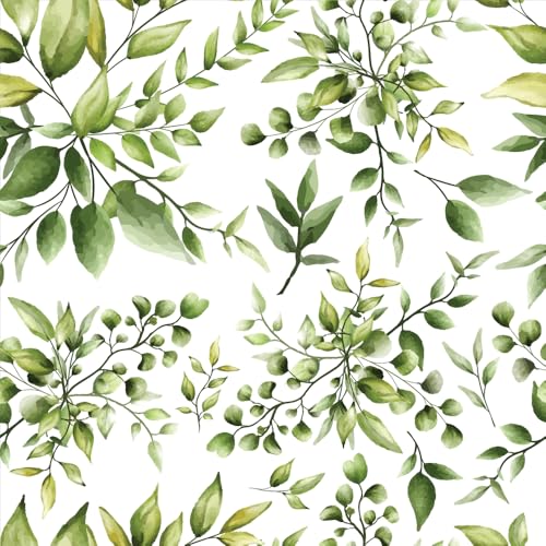 Papel pintado para decoración de salones con estampado botánico de hojas tropicales 3