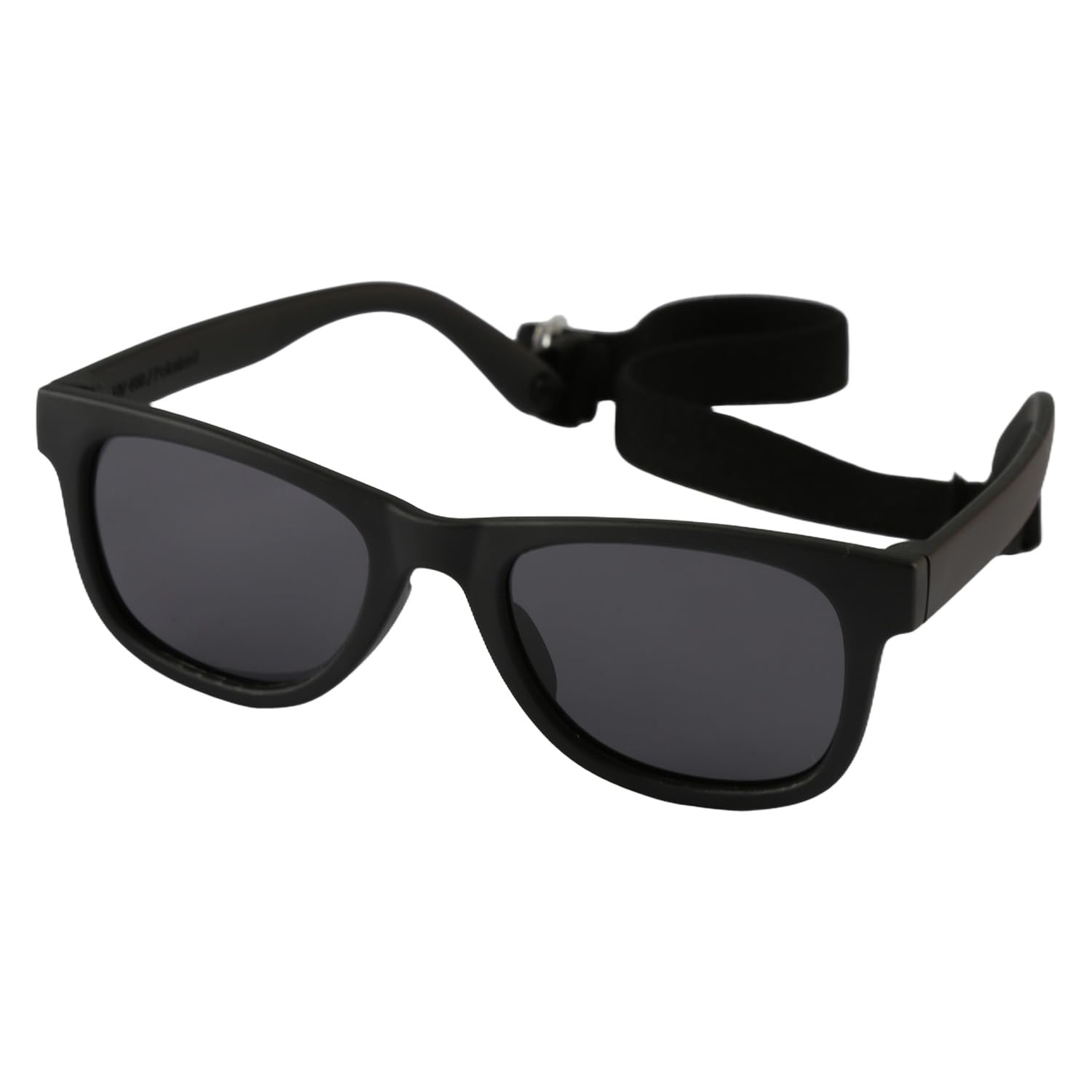 Hopzab Polarized Sunglasses with Adjustable Strap, UV400 Protection, Flexible Frame, Comfortable & Safe Outdoor Sun Glasses (Black)