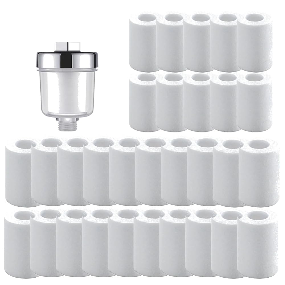 Aundhegrtt Beige Universal Faucet Filter Household Filter Pp Cotton High Density Filter Water Outlet Purifier Kits