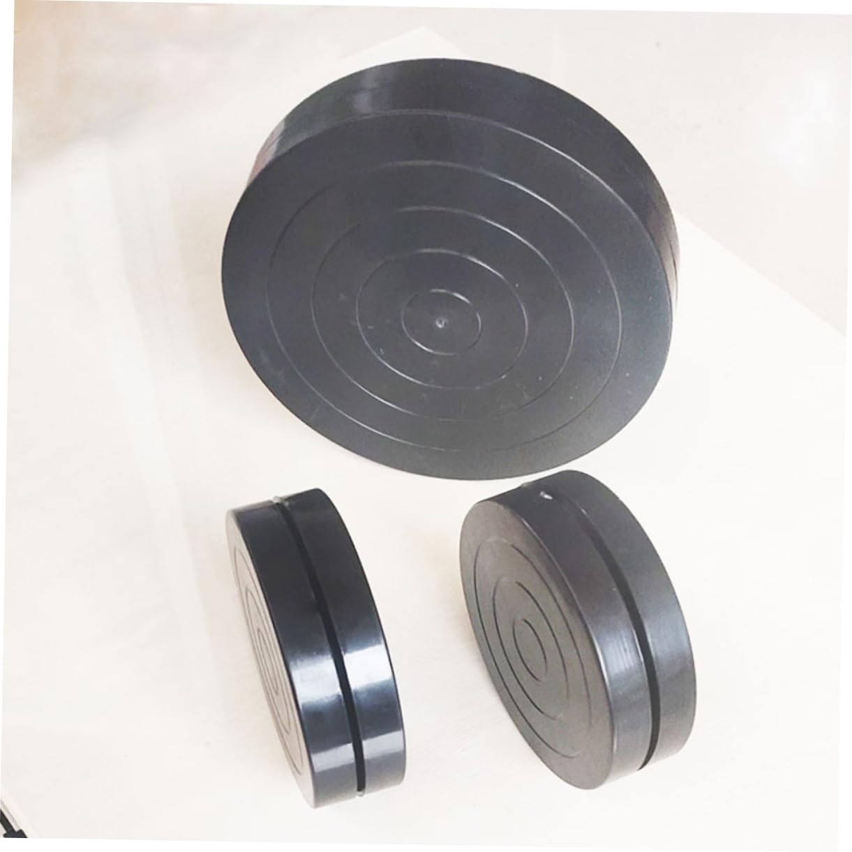 Gadpiparty 3 Series Mesa Rotativa De Escultura De Arcilla Cerámica Placa Giratoria Tocadiscos Giratorio Girar La Escultura De La Plataforma Giratoria El Plastico Negro 2 Piezas X 3
