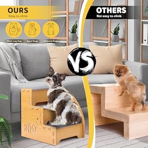 Dog-Stairs-for-Small-Dogs134-Wood-Dog-ramp-for-Bed-can-Disassembly-for-Up-to-110-PoundsSmallHurtOld-Dogs-CatsMini-3-LevelsAnti-Slip-Dog-ramp-for-CouchSuitable-for-SofaLow-Bed-HBHoushen - Cucciolini Doodles   Dog-Stairs-for-Small-Dogs134-Wood-Dog-ramp-for-Bed-can-Disassembly-for-Up-to-110-PoundsSmallHurtOld-Dogs-CatsMini-3-LevelsAnti-Slip-Dog-ramp-for-CouchSuitable-for-SofaLow-Bed-HBHoushen