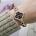ADSBIAOYE Luxury Women Wrist Watches Unique Rose Gold Diamond Bracelet Watch Fashion Dress Quartz Watches for Women Gift (01 Black)