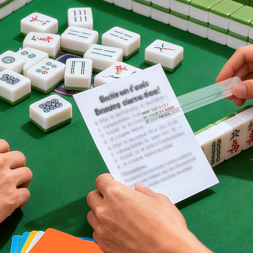 2 Piezas Lupa Línea Mahjong para Jugadores miniatura 6