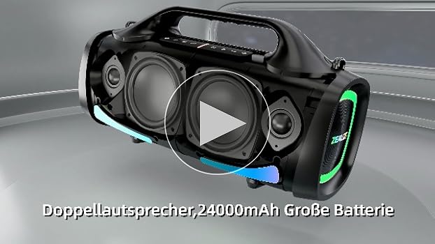 ZEALOT 100W ポータブルワイヤレススピーカー24000mAh ZEALOT 100W ポータブルワイヤレススピーカー24000mAh ZEALOT