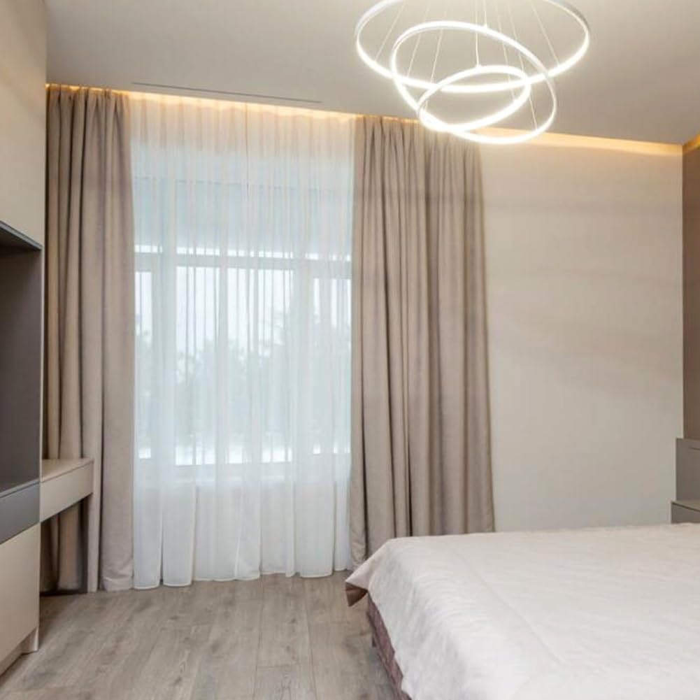 Doppeltes An Trac Aluminium-Deckenhalterung, Rafor Wohnzimmer, Schlafzimmer, Raumteiler, sanftes Gleiten, leise, einfache Installation