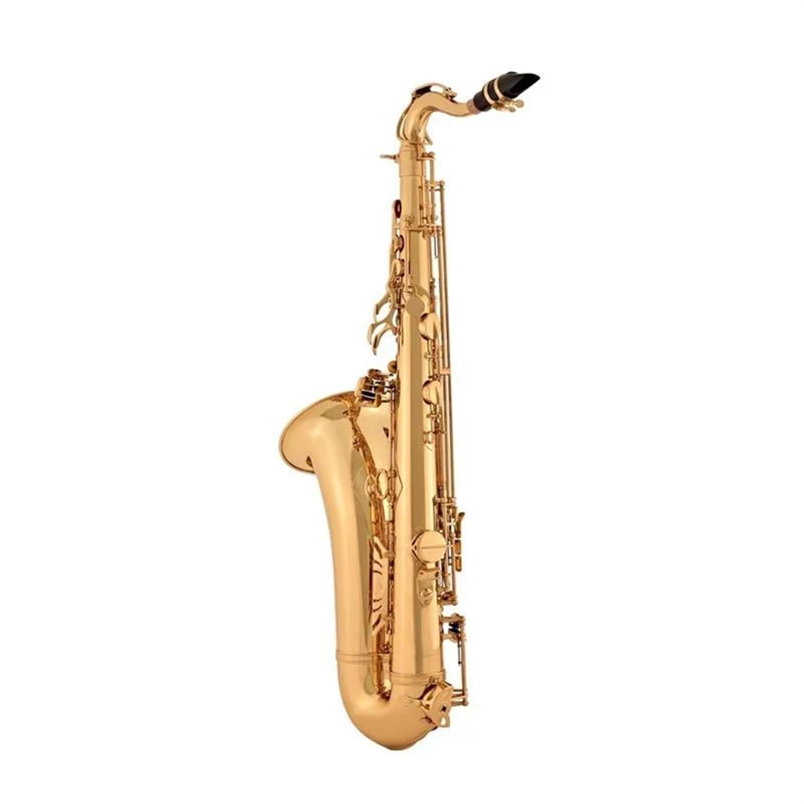 Saksofon Tenorowy B, Mosiężny, Niklowany, Saksofon Do Instrumentów Muzycznych Z Ustnikiem W Obudowie profesjonalny Saksofon (Color : A)