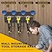 BETIMFAN Angle Grinder Holder, Carbon Steel Stand Bracket Tool Holder Wall Mount Versatile Tool Storage Rack for Angle Grinder Tools Flap Cutting Discs Cutters Polishers, Garage and Workspace