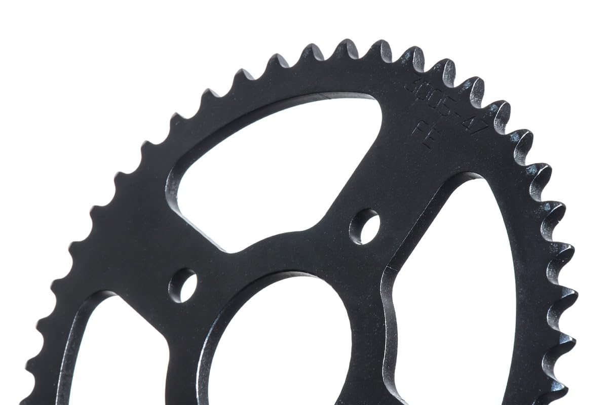 Kit de cadena corona piñón reforzada RK compatible con Yamaha TZR 50 2010 12X47 corona de acero