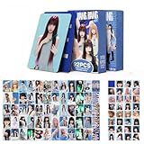 IVE 92 Pieces Merch Set 60 Pieces Laser Photo Cards + 32 Pieces Stickers 'DIVE' Fan Cards Wonyoung Yujin Leeseo Gaeul Postcards (bangbang)