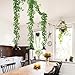 RECUTMS Artificial Vines Ivy Garland 2Pcs 6Ft Fake Hanging Vine Plants Faux Green Grape Leaves Greenery Indoor Outdoor Home Office Garden Wedding Jungle Beach Birthday Party Arch Table Spring Decor