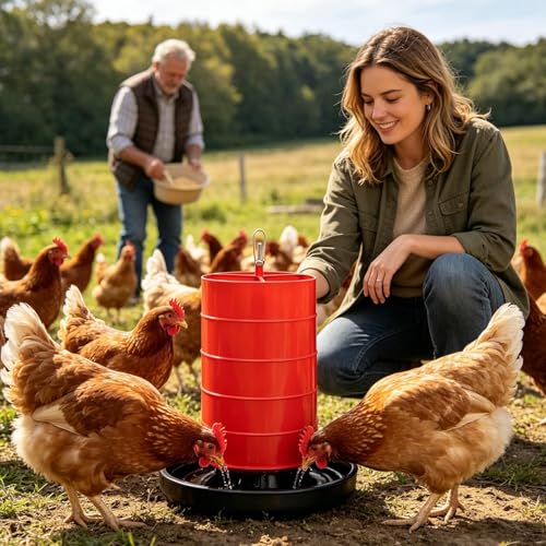 Distributeur d'eau pour poulailler et seau portable multifonction - 4