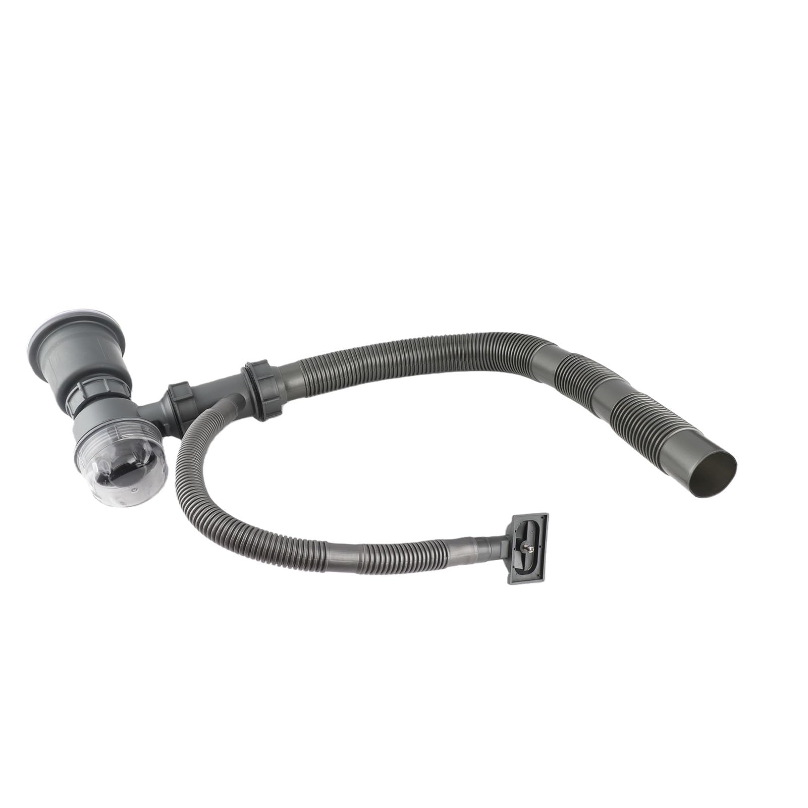 Kit de drenaje para fregadero de cocina, juego profesional de tubos gruesos para prevención de olores para un drenaje eficiente y eliminación de basura, ajuste universal para fregadero individual