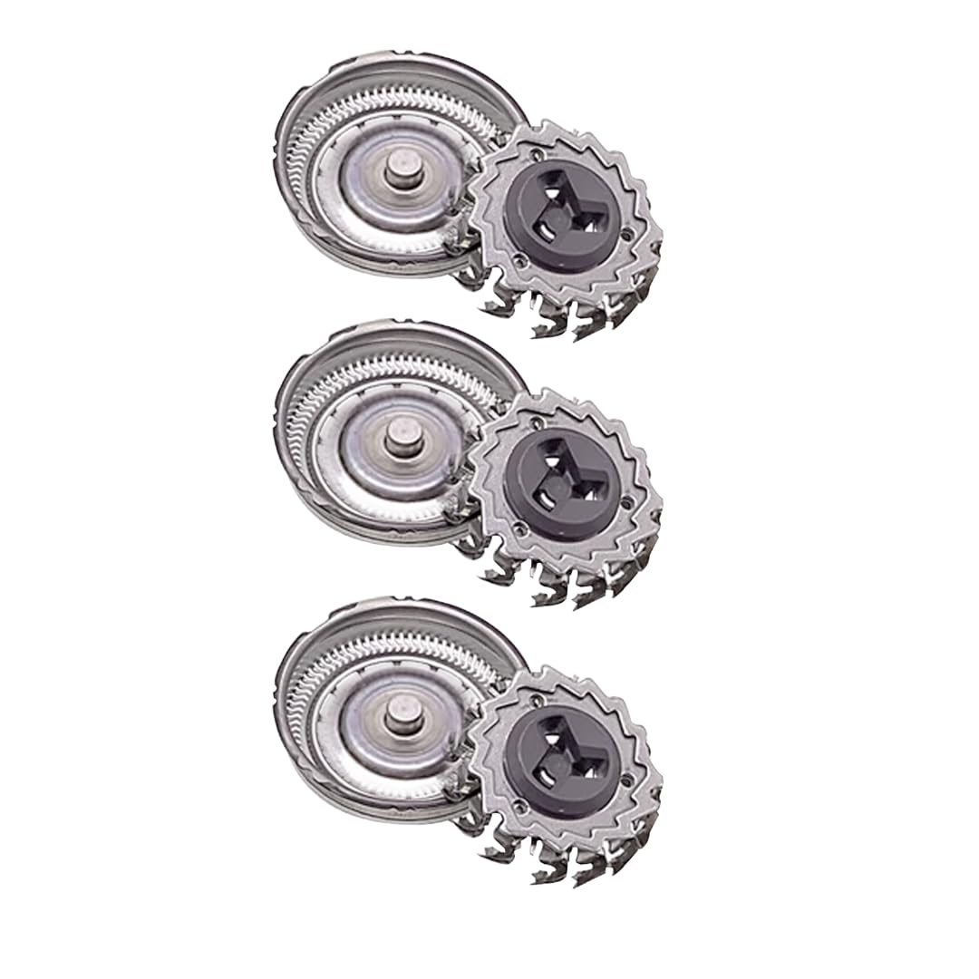 3Pcs Latest Upgraded RQ12 Sensotouch 3D Compatible Shaver Blade for Philips Norelco RQ12 3D 1250X 1255X 1260X 1280X 1290X 8000X RQ10 Sensotouch 3D Arcitec Razor Shaving Unit Triple 3D