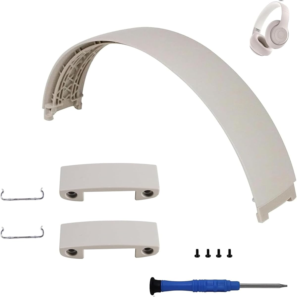 Studio Pro Replacement Headband & Hinge Replacement for Beats Studio Pro Headphone,Durable Parts Accessories Repair Kit Set(Sandstone)