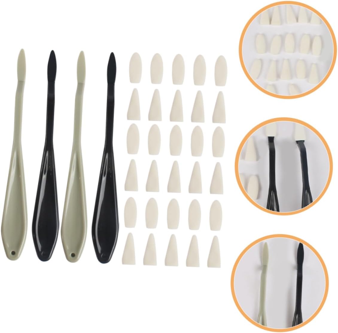 Tofficu 1set Art Blending Stumps Sponges Sketch Rubbing Tools for Artists and Students Includes Pointed Tips for Fine Details Portable Drawing Erasers for Sketching and Blending