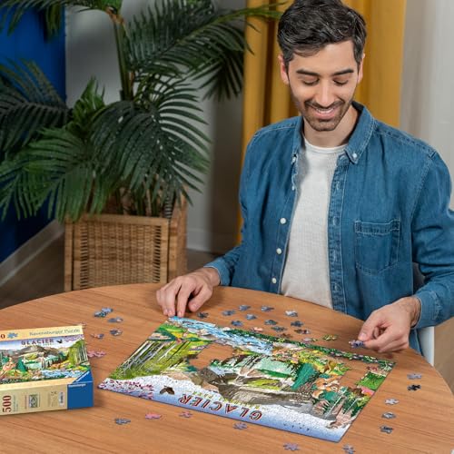 Rompecabezas Ravensburger Glacier National Park de 500 piezas para adultos miniatura 5