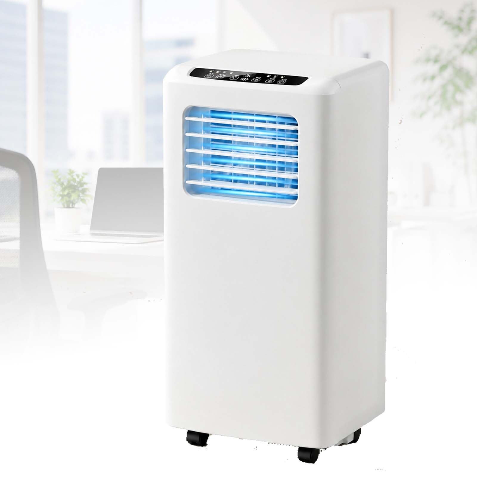 MINHUIJIHUI Portable Air Conditioner, Quiet Smart Ac Unit with Cool Dehumidifier & Fan Modes, Remote Control, 24h Timer, 120° Oscillation, Efficient Cooling System for Bedroom Office