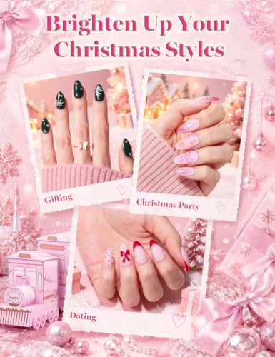 Image of Beetles Christmas Gel Nail Polish Kit with U V Light Nail Tips 35 Colors
