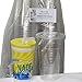 100 Sets 24 Oz Plastic Clear Cups with Flat Lids for Iced Coffee Bubble Boba Tea Smoothie G - Plus 1 re-usable Cup Set